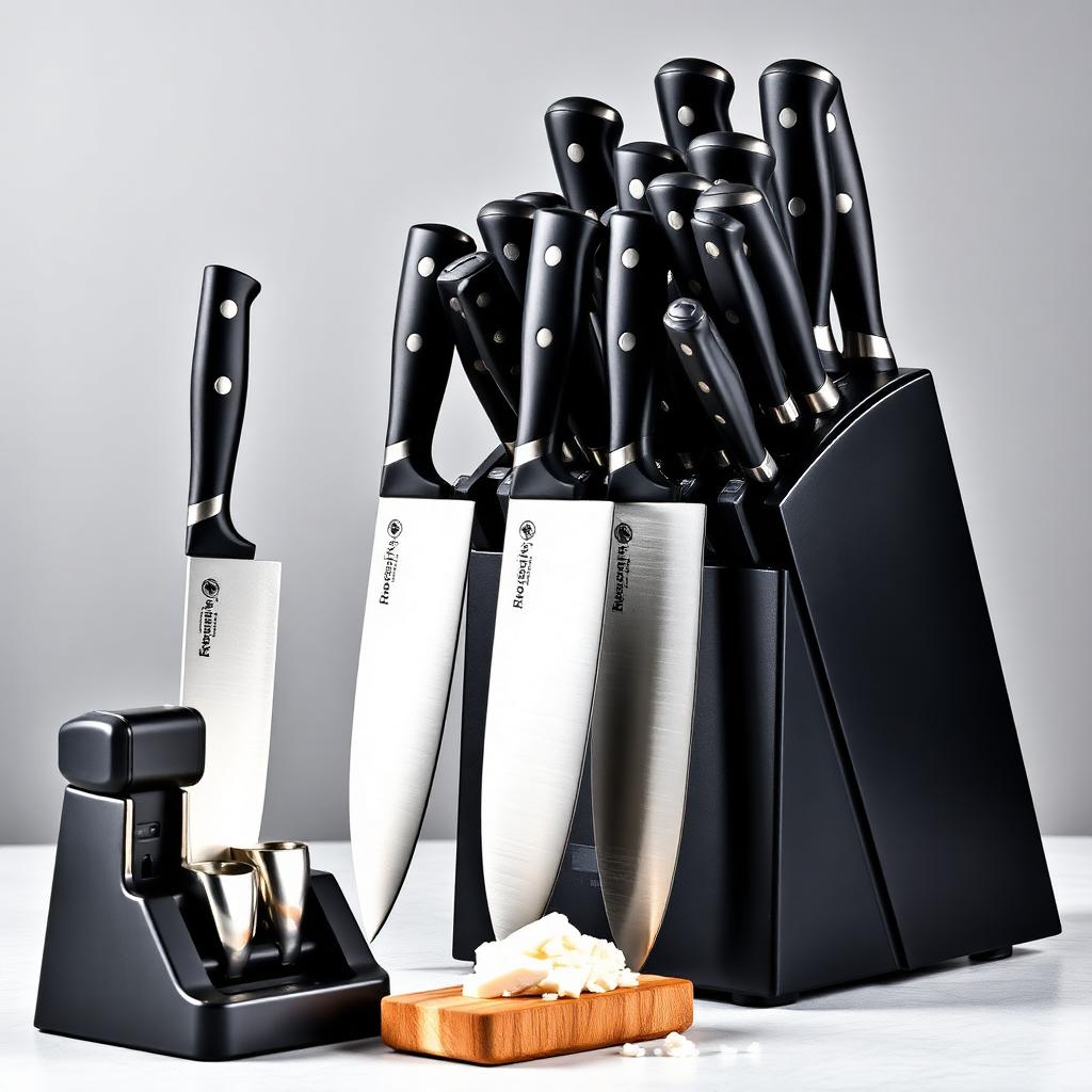 NeverDull knife set promo
